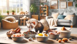 wat eet een fret als huisdier